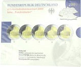 5x 2 EUR set de pièces commémoratives série États fédéraux A-J. 2009 St.