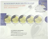 5x 2 EUR set de pièces commémoratives série États fédéraux A-J. 2007 St.