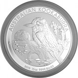 Kookaburra 10oz d'argent fin - 2019