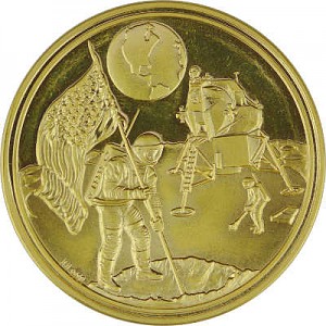 Ronde Atterrissage sur la Lune 15,83g d'or fin