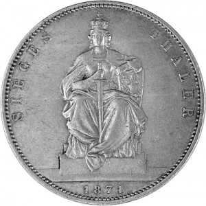 Siegesthaler Preussen 16,668g d'argent - 1871