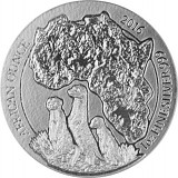 Rwanda Suricate 1oz d'argent fin - 2016 - 