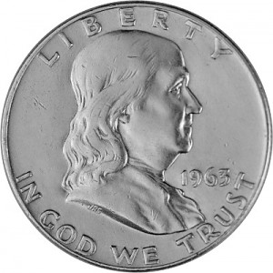 ½ US-Dollar Franklin 11,25g d'argent (1948 - 1963)