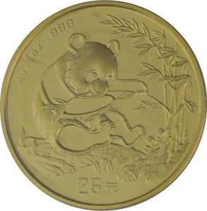 Chine Panda 1/4oz d'or fin - 1994