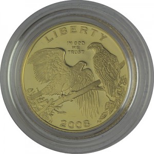 5 Dollar Half Eagle Commemorative Coin Program 7,52g d'or fin 2008 Proof