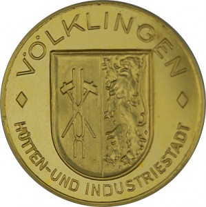 Ronde Völklingen ville métallurgique et industrielle - 4,04g d'or  