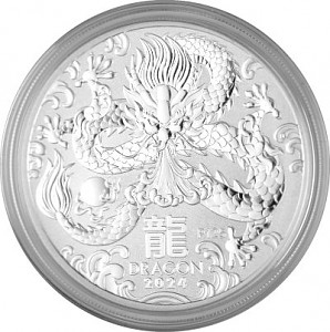 Lunar III Dragon 1oz d‘argent fin - 2024