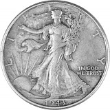 ½ US Dollar Walking Liberty 11,25g d'argent fin (1916 - 1947)