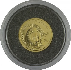 Chine Panda 1/20oz d'or fin - 2003