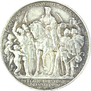 2 Mark Empire allemand guerre de libération 10g d'argent - 1913