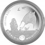 Congo World's Wildlife - Raie 1oz d'argent fin – 2023 - Deuxième Choix