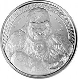 Congo Gorille 1oz d'argent fin – 2023 deuxième choix