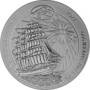 Série nautique du Rwanda - Sedow 1oz d'argent – 2021 deuxième choix (TVA normale)