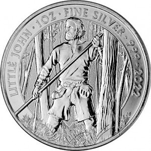 Grande-Bretagne Myths and Legends - Little John 1oz d'argent – 2022 - deuxième choix
