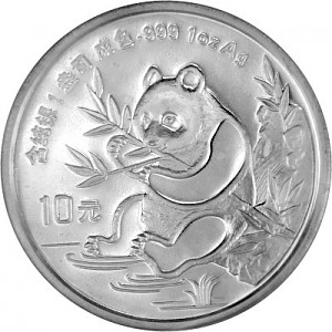 Panda Chinois 1oz d'Argent - 1991