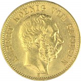 20 Mark allemand Albert de Saxe 7,16g d'or fin (1894 , 1895)