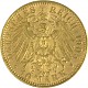 10 Mark allemand Friedrich August Roi de la Saxe 3,58g d'or fin - (1905 - 1912) 10 Mark allemand Friedrich August Roi de la Saxe 3,58g d'or fin - (1905 - 1912)
