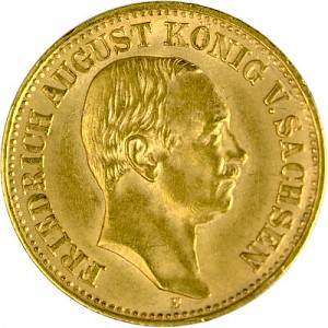10 Mark allemand Friedrich August Roi de la Saxe 3,58g d'or fin - (1905 - 1912) 10 Mark allemand Friedrich August Roi de la Saxe 3,58g d'or fin - (1905 - 1912)
