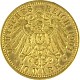 10 Mark allemand Friedrich I grand-duc du Pays de Bade 3,58g d'or fin (1902 - 1907)