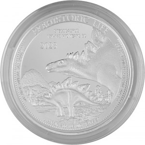 Congo Vie préhistorique - Stégosaure 1oz d'argent fin - 2023 deuxième choix Congo Vie préhistorique - Stégosaure 1oz d'argent fin - 2023 deuxième choix