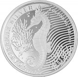 Barbados Hippocampe 1oz d‘argent fin - 2023