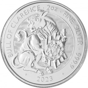 Tudor Beasts Bull 2oz d‘argent fin - 2023 Tudor Beasts Bull 2oz d‘argent fin - 2023