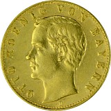 10 Mark allemand Otto Roi de la Bavière 3,58g d'or fin - 1888