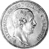 5 Mark allemand Friedrich August III Roi de Saxe - 25 g d'argent (1907, 1908, 1914)