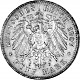 5 Mark allemand Friedrich August III Roi de Saxe - 25 g d'argent (1907, 1908, 1914)