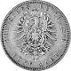 5 Marks Allemand Wilhelm I Empereur allemand 25 g d'argent (1874 - 1876)