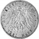 3 Mark Allemand Wilhelm II Empereur allemand anniversaire du règne 15 g d'Argent - 1914