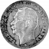 3 Mark Allemand Friedrich II grand-duc de Bade 15 g d'Argent (1908 - 1915)