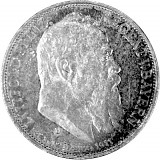 3 Mark Allemand Luitpold, prince régent de Bavière 15 g d'Argent - 1911