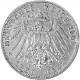 3 Mark Allemand Otto Roi de Bavière 15 g d'Argent (1908 - 1913)