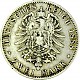2 Mark Empire allemand Wilhelm II Empereur allemand 10g d'Argent - 1888