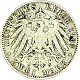 2 Mark Allemand Otto Roi de Bavière 10 g d'argent (1891 - 1913)