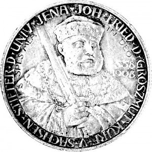 2 Mark Allemand Université de Leipzig 10 g d'argent - 1909