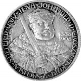 2 Mark Allemand 350e anniversaire de l'université d'Iéna 10 g d'argent - 1908