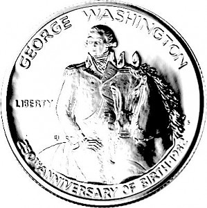 ½ US-Dollar George Washington 11,25g d´argent - 1982 ½ US-Dollar George Washington 11,25g d´argent - 1982