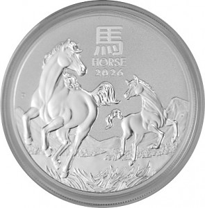 Lunar III Cheval 1oz d'argent fin - 2026 (TVA normale) Lunar III Cheval 1oz d'argent fin - 2026 (TVA normale)