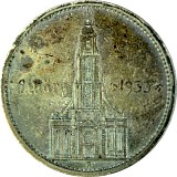 5 Reichsmark Église de Garnison avec l'année 12,5g d'argent (1934 – 1939) - Deuxième Choix