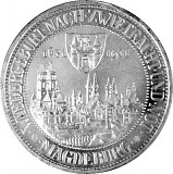 3 Reichsmark République de Weimar Incendie à Magdebourg 7,5 g d'Argent - 1931