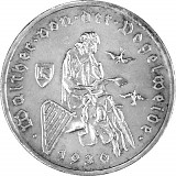 3 Reichsmark République de Weimar Walther v.d. Vogelweide 7,5 g d'Argent - 1930