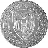 3 Reichsmark ville libre impériale de Lübeck 7,5 g d'Argent - 1926 3 Reichsmark ville libre impériale de Lübeck 7,5 g d'Argent - 1926