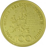100 Euro belgique 1/2oz d'or fin - 2004