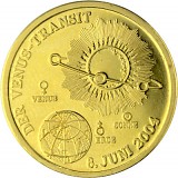 Médaille Le passage de Vénus – La découverte de l'univers au Moyen Âge - 3,45 g d'or 2004