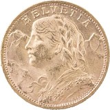 20 Francs suisse Vreneli 5,81g d'or fin