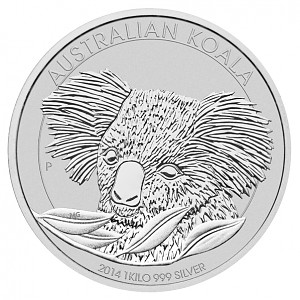 Koala 1kg d'argent fin - 2014