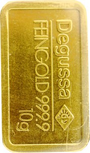 Lingot 10g d'or fin - différents fabricants