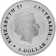 Australie Saltwater Crocodile (Crocodile d'eau salée) 1oz d'argent fin  2014